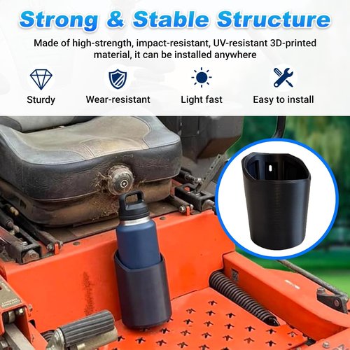 Magnetic Bottle Holder, Heavy Duty Magnetic Drink Holder, Big Magnetic Bottle Mounts for 46, 50, 64 Oz,Portable Magnetic Drink Holder for Tractor Fridge Yacht RV Forklifts Bus Lawnmower Truck(46)