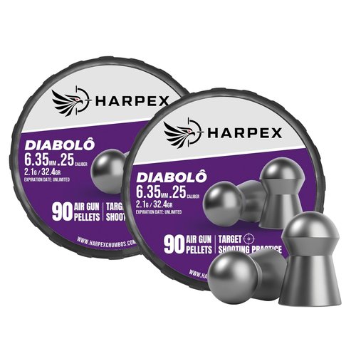 Diabolo Airgun Pellets .25Caliber 32.4gr(2.1g) Domed - 180ct