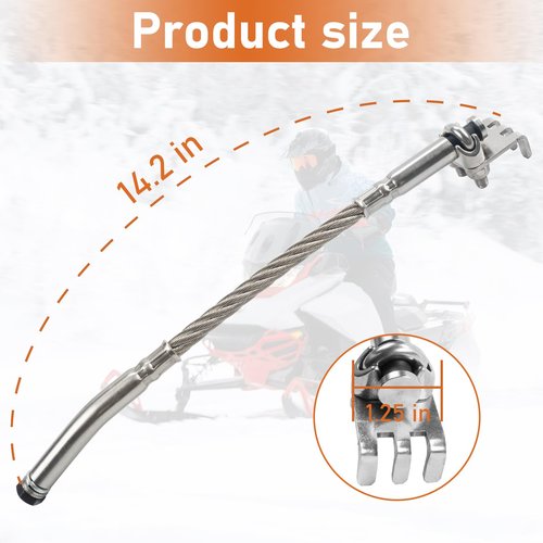 GOMADEIT Ice Scratchers Snowmobile | Snowmobile Ice Scratchers with Claw | Ice Scratchers Fits Polaris Arctic Cat Ski-Doo Lynx | For Reverse & Non-Reverse Gear Snowmobiles with Track Heights Over 2.5"
