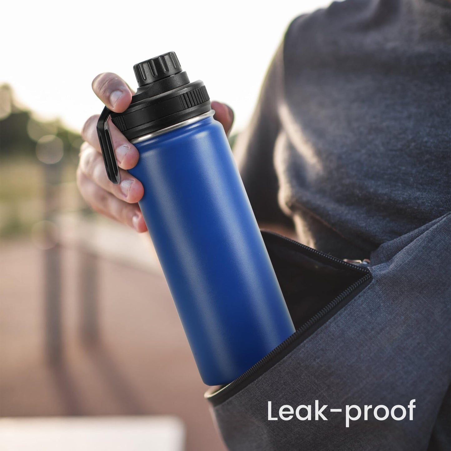 Spout Lid Replacement for Hydro Flask Wide Mouth 12, 16, 18, 32, 40, 64 OZ, Chug Lid for Thermoflask with Handle, Replacement Lid for Wide Mouth Water Bottle 2.28in