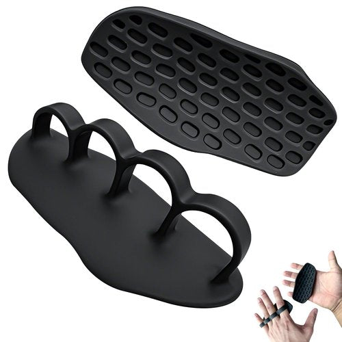 MYUDEGEAS Anti-Slip Workout Grips - New Rubber Gym Grips Deadlifts Palm Protection Gloves for Weight Lifting, Dumbbell, Deadlift, Bar Pad Pull Up Grippers, Rubber Gym Grip for Women and Men