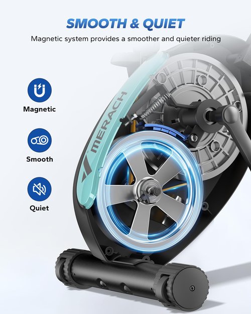 MERACH Folding Exercise Bike, Foldable Stationary Bikes for Home, 4 in 1 Upright Indoor Cycling Bike with 16-Level Magnetic Resistance, 300LBS Capacity X Bike with Exclusive APP
