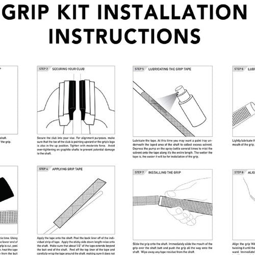 Winn Dri-Tac Wrap Midsize (+1/16") - 9 Piece Golf Grip Bundle