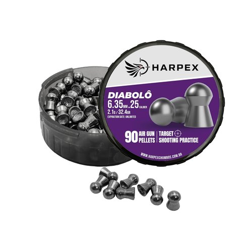 Diabolo Airgun Pellets .25Caliber 32.4gr(2.1g) Domed - 180ct