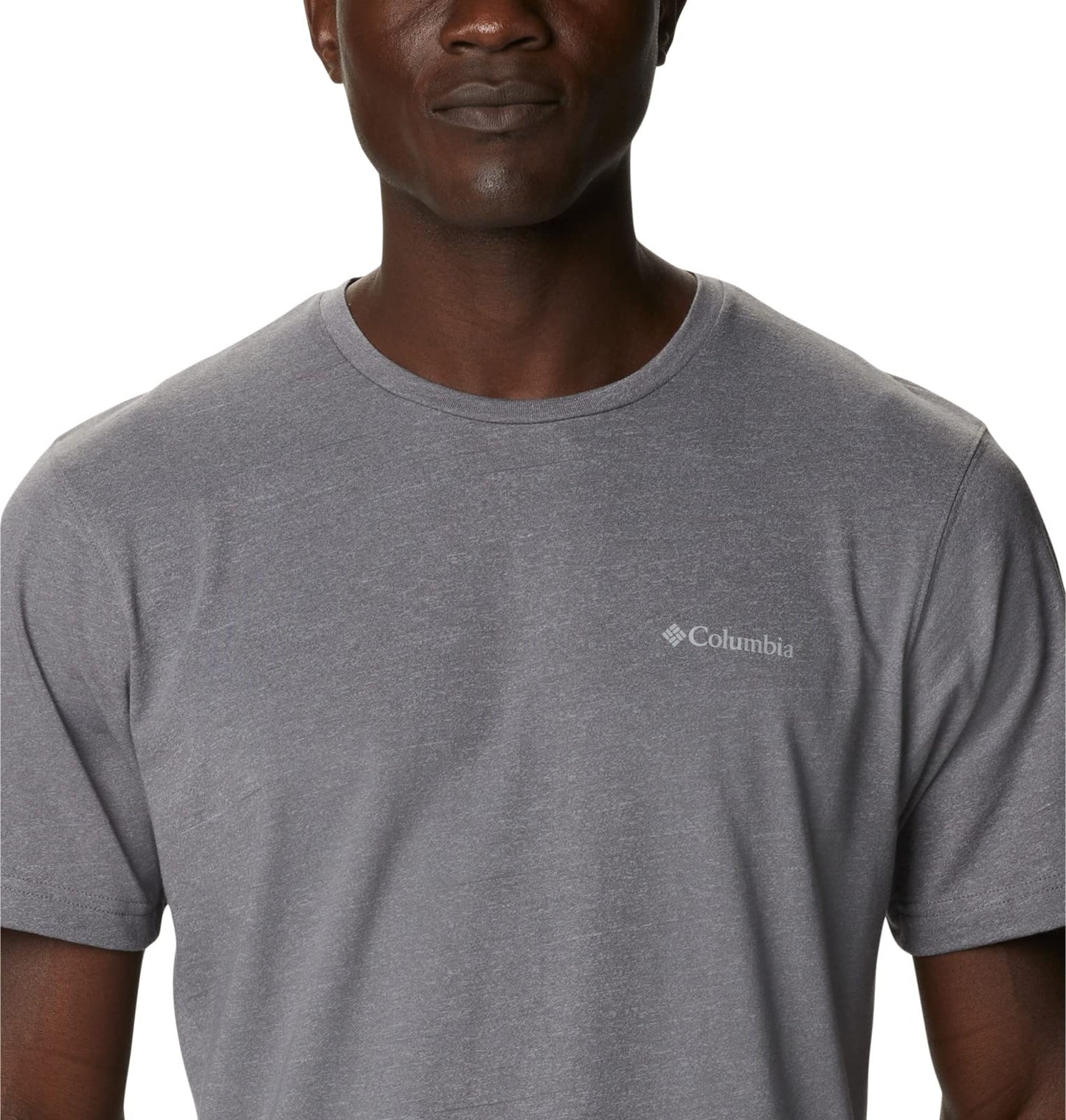 Columbia Mens Thistletown Hills Short Sleeve T-Shirt, City Grey Heather, 1X