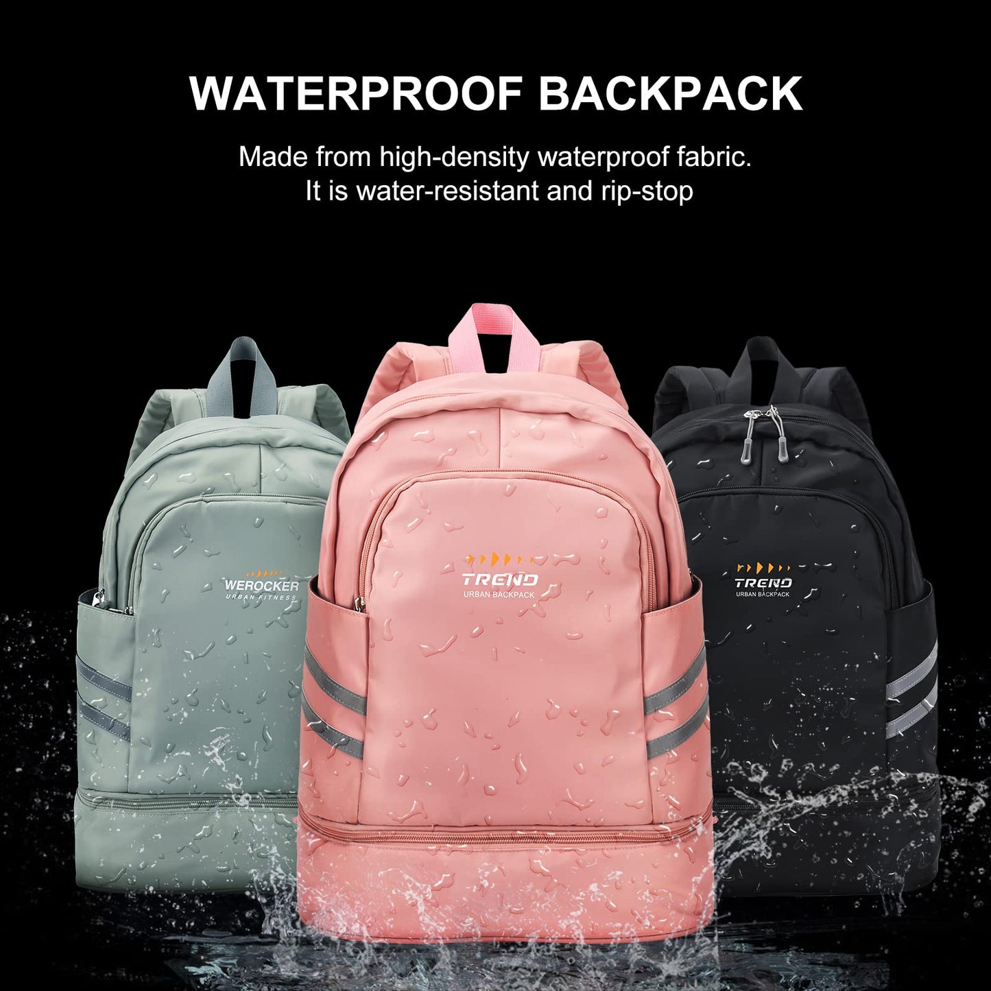 SYCNB Gym Backpack for Women with Shoes Compartment,Sports Backpack
