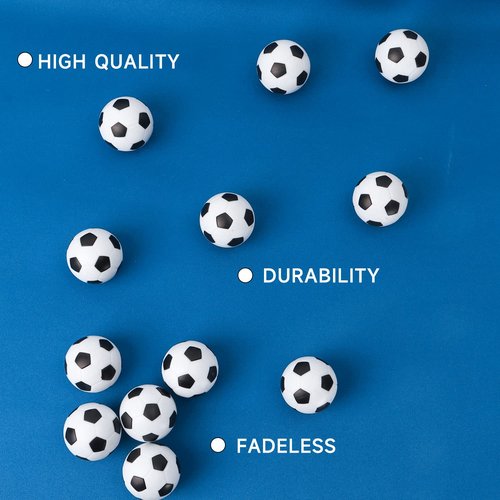 GSE Games & Sports Expert 12-Pack Foosball Table Replacement Balls, 36mm(1.42") Tabletop Soccer Football Balls for Foosball Table Accessories (White)
