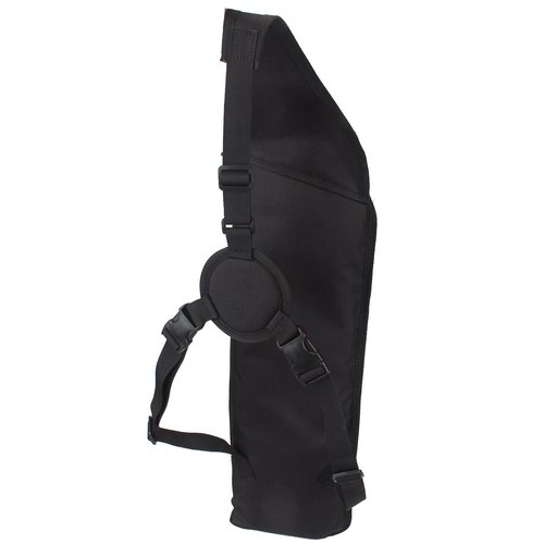 XTACER Multi-Function 4-Tubes Back Field Quiver Training Archery Arrow Quiver for Field Tips Arrows Takedown Bow (Black)