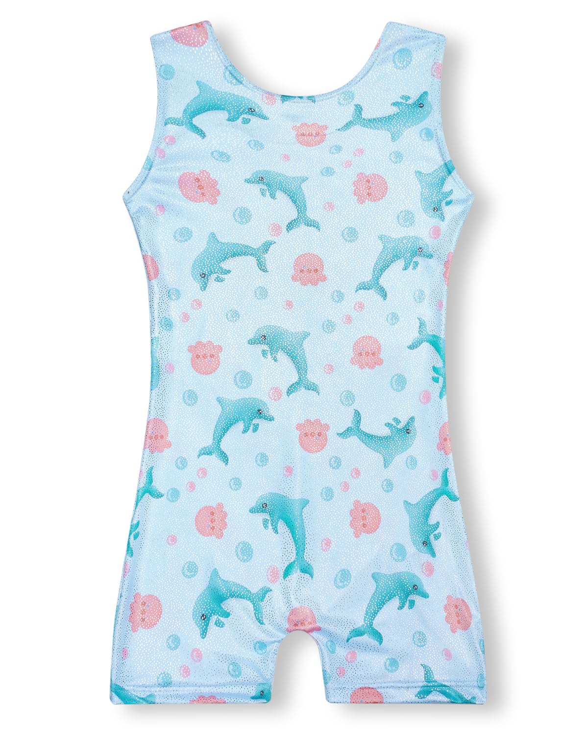 YDMZX Leotards for Girls Size 5-6 5T 6T Toddler Kids Gymnastics Tumbling Outfit Clothes Unitards Biketards Cute Dolphin