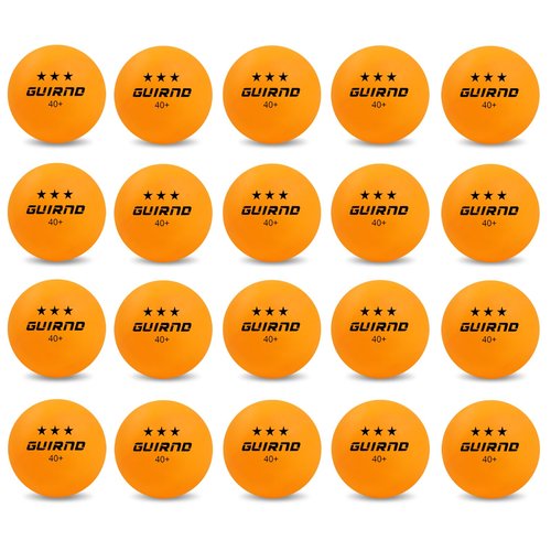 Guirnd 20 Pack Ping Pong Balls, 3 Star Table Tennis Balls, 40+ Pong Ball Competition and Recreational Play, Abs Ping Pong Ball