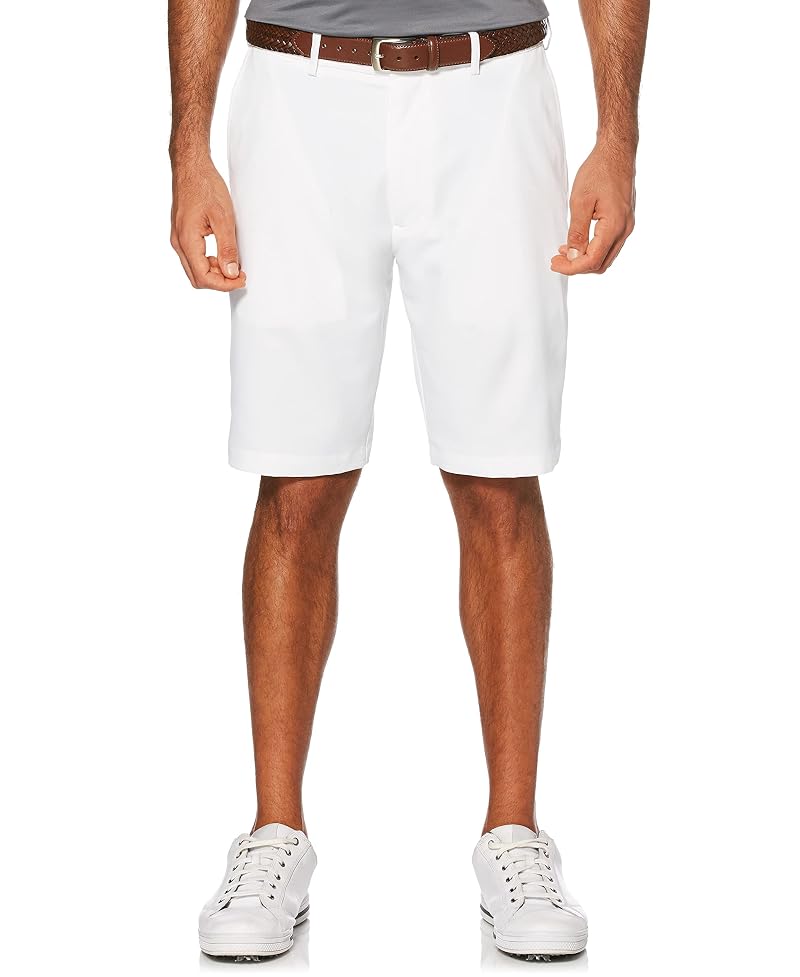 PGA Tour Men's 9" Golf Shorts with Expandable Waistband, Moisture-Wicking & Sun Protection - Bright White