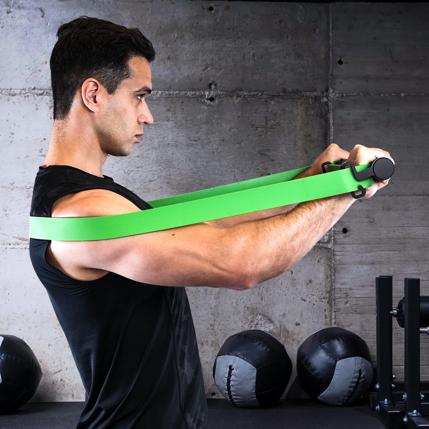 Resistance Band Bar, Sportneer Detachable Workout Exercise Bar Handles for All Kinds Resistance Bands - 3 in 1 Power Lifting Fitness Bar for Home Gym Full Body Workout