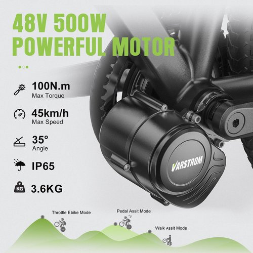TSDZ2B 48V500W Mid Drive Kit ,Upgraded 720W Peak Power Torque Sensored Mid Drive Ebike Conversion Kit,Electric Bike Kit with EKD01 Display for 68-73MM Bottom Bracket Mountain Bike,Citybike,Tricycle