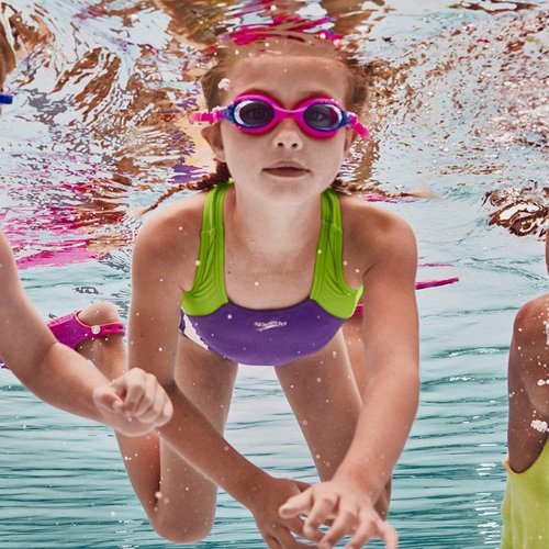 Speedo Unisex-Child Swim Goggles Skoogle Ages 3-8, Bright Pink, One Size