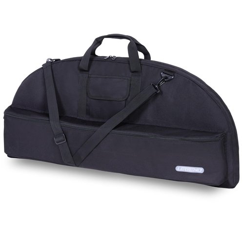 LEGEND Essential Compound Bow Case - Soft Bow Case for Compound Bow & Archery Accessories, Premium Bow Bag with Durable Nylon Fabric, Lightweight Archery Case with Backpack Strap - 36" Interior, Black