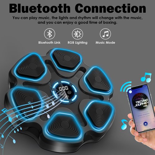 Mukaddar Music Boxing Machine, Large Size Music Punching Machine for Adults Kids, Interactive Boxing Target Wall Mounted with Gloves, Gift for Men