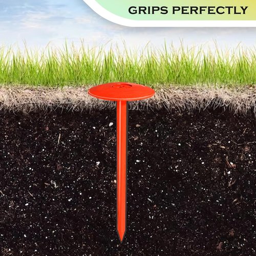 FEBTECH - Septic Tank Marker - 3.5" x 7" - Suitable Property line Markers for Protecting Your Septic Tank and Property Boundary with Solid and Sturdy Survey Stakes - Pack of 2 Pcs