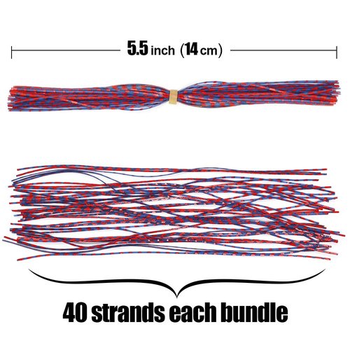 XFISHMAN Fly-Tying-Materials-Rubber-Legs-Silicone-Rubber-Skirt 12-24 Colors Fly Tying Supplies (12 Colors kit)