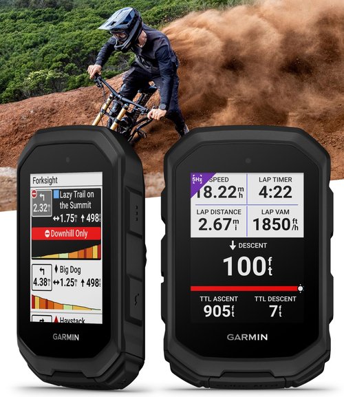 Garmin Edge MTB Rugged GPS Bike Computer with Mountain Bike Metrics, Trail & Topo Maps, Multi-Band GPS, Navigation, MTB Mounts + Garmin Bike Speed Sensor 2 & Cadence Sensor 2 + Wearable4U PowerBank