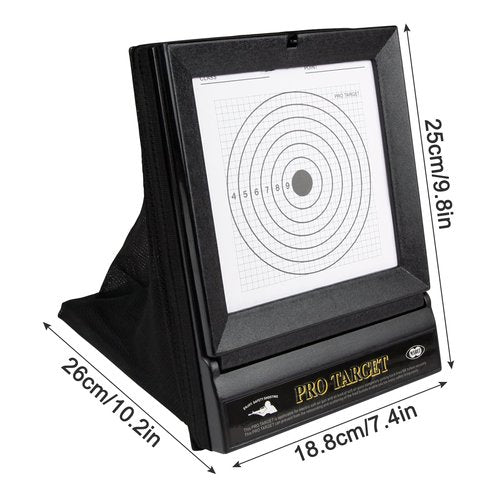 Airsoft Target with BB Catcher – Portable, Reusable BB Gun Targets for Indoor Outdoor Shooting Practice, Includes 60 Replaceable Paper Sheets, Mess-Free Target Trap for Backyard or Range