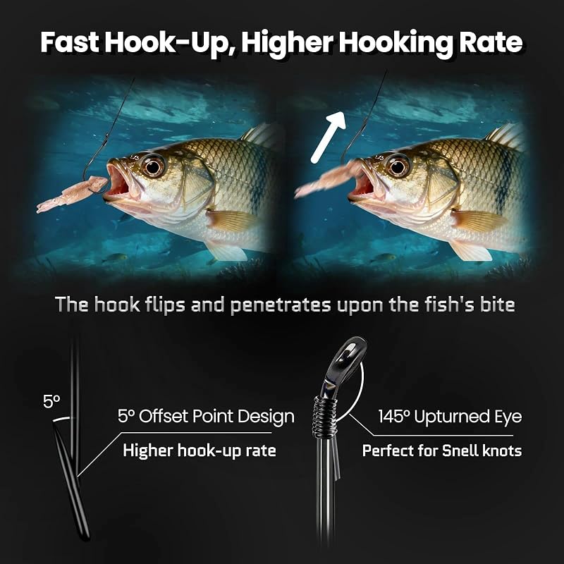 Octopus Fishing Hooks for Saltwater & Freshwater - 50/100/120/210Pcs, Black 7/0 50pcs | FishTrip