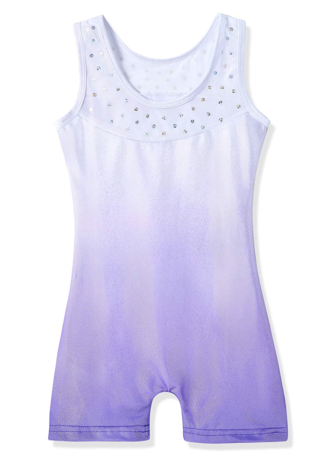HOZIY Gymnastics Leotards for Toddler Girls 2t 3t Purple Snow Sparkles Snowflakes