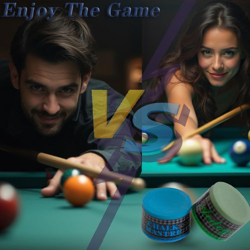 Pool Cue Chalk Round Blue Colors No-Slip Handmade Billiard Chalk Pool for Snooker Chalk Accessories
