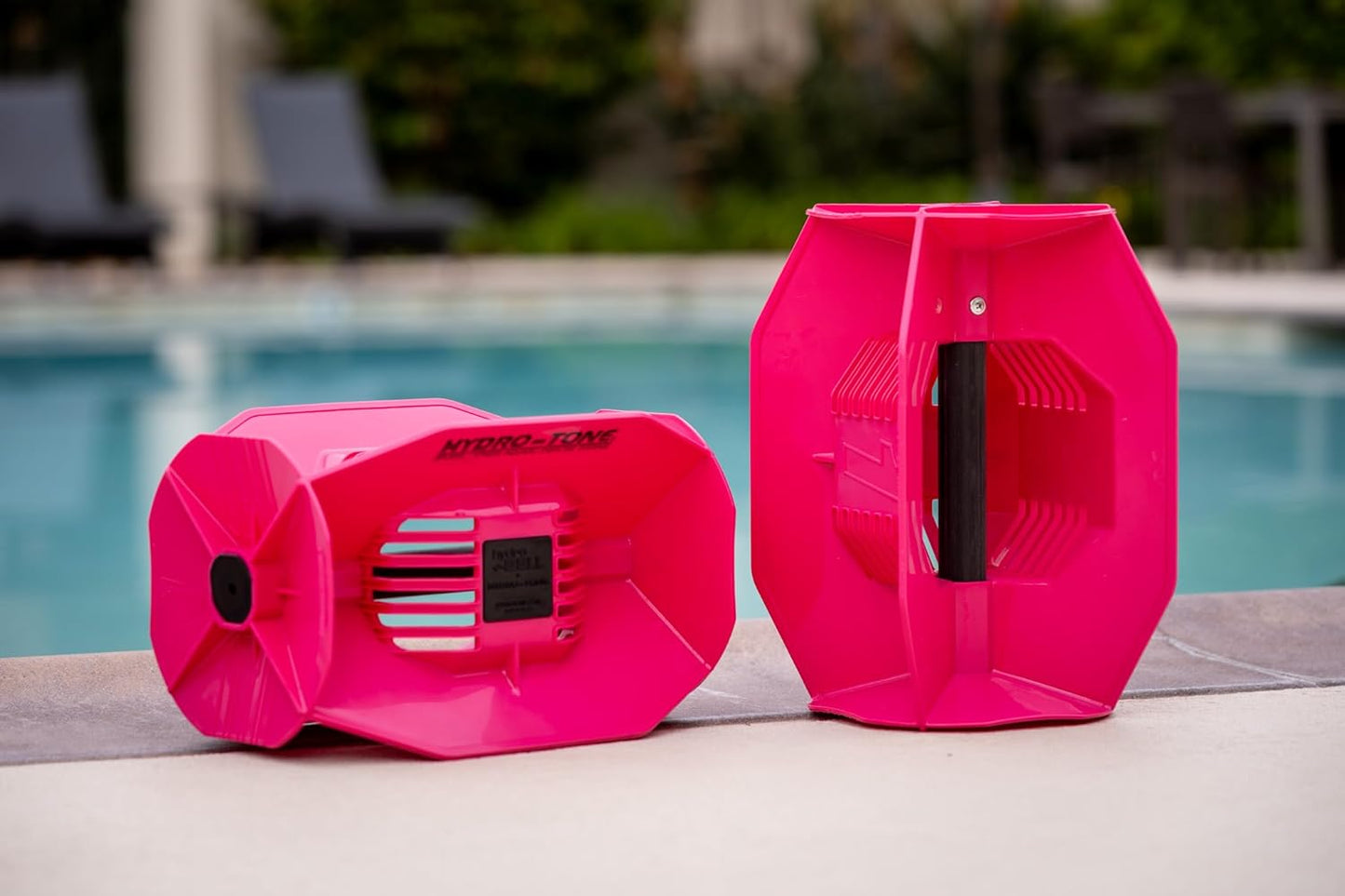 Hydro-Tone Total Body Pool Weights for Water Exercise | Isokinetic Functional Water Weights | Build Muscle - Easy on Joints | Aquatic Pool Weight | Quick Start Guide