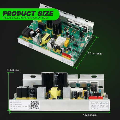 LEAPTREND AE0030C Upgraded Treadmill Lower Motor Control Board 110V/120V, Compatible with Sole F63 F65 F80 2016-Current, Treadmill Motherboard Controller Replace CRD020075-02 RD020073 PA-AE00300L-008