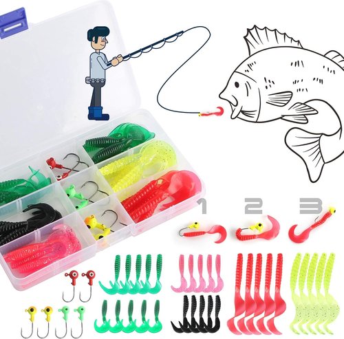 Fishing Rod and Reel Combos Collapsible Fishing Rod Kit,2PCS Telescopic Fishing Pole Kit,1.3M&1.6M Fishing Rods+2PCS Spinning Reels+Lures Hooks+Fishing Bag,Fishing Kit for Kids Family