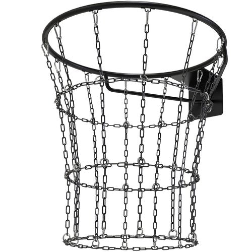KingDolly Heavy Duty Chain Basketball Net - 12 Loops Anti-Rust Metal Hoop Accessory, Quick Snap Buckle Installation for Indoor/Outdoor Courts All-Weather Durability (Fits Standard 18" Rims)