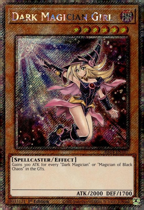 Dark Magician Girl (7th Art) (Platinum Secret Rare) - RA04-EN107 - Platinum Secret Rare - 1st Edition