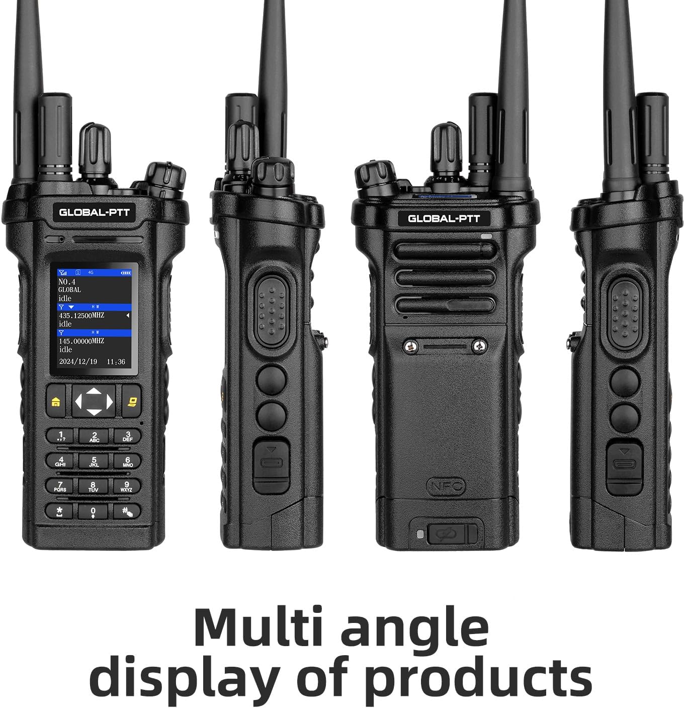 2-Pack 4G LTE PoC and Analog Two-Way Radios, Dual Band UHF/VHF 10w Power Unlimited Nationwide Range Walkie Talkie - Included 1-Year Data Plan (5288 Plus)