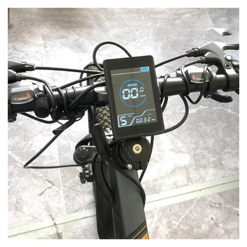 6-Pin Electric Bike Speed Display & Assistant Sensor ??24V/36V LCD Screen for E-Bike & Scooter, Suitable for Most Handlebars