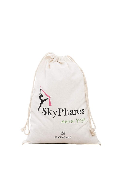SKYPHAROS 11 Yards Aerial Silks Yoga Swing Set - Aerial Yoga Hammock Kit Anti-Gravity Flying for Fitness, Low/Non Stretch Nylon Tricot Fabric Hardware Included for Dance