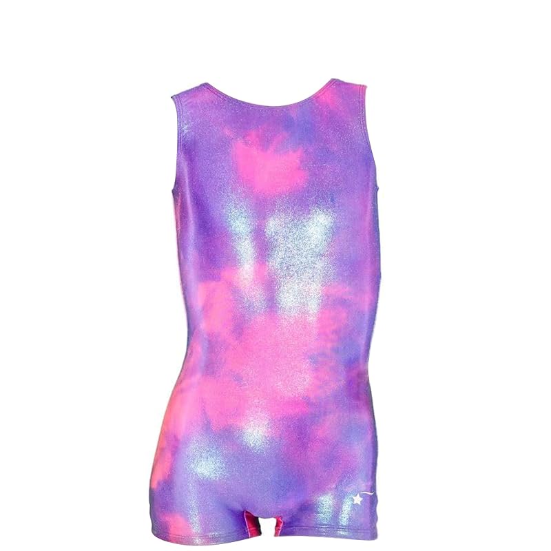 Destira To the Moon+Girls 8 Gymnastics Unitard - Snug Leotard for Dance Cheer