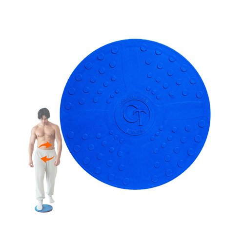 Core Trimmer Fitness 12" Waist Twisting Board for Exercise, Large Twisting Disc with Non-Slip Bottom, Ab Twister Board for Slimming and Strengthening Abs Hips & Thights Core Strength Training Full Body Toning Exercise Blue