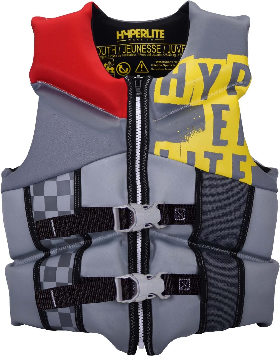 HyperLite Elite Kids Life Jacket, US Coast Guard Approved, Great for Any Water Sports Activity Including Boating, Paddle & Swimming