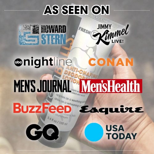 FRESH BALLS Deodorant for Men: Anti-Chafing Sweat Defense & Odor Control - Aluminum Free, Talc Free, Soothing for Private Parts - 3.4 oz