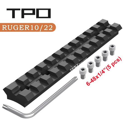 Eastern Tactical Supply Ruger 10/22 Picatinny Rail Mount for Red Dot, Scopes, Optics (RG-Black)