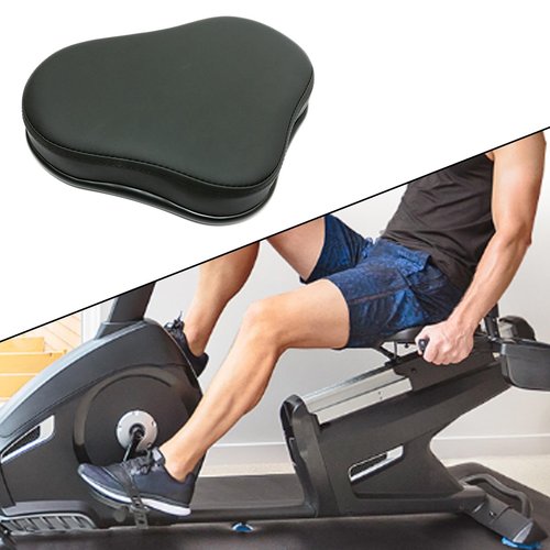 Vaveren Rowing Machine Seat Cushion Rower Seat Pad Versatile Soft PU Leather Replacement for Recumbent Stationary Bike Workout Indoor