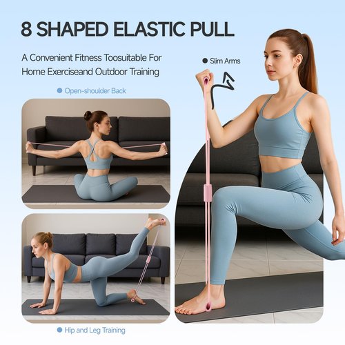 Thigh Master 35lb,Pelvic Floor Exercise,Kegel Pelvic Floor Muscle Thigh Exerciser for Women,with 2 Resistance Band,Inner Thigh Workout Equipment (Lilac Purple)