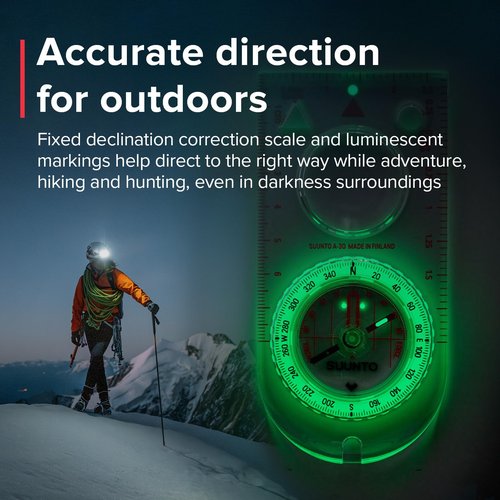 SUUNTO A-30 NH USGS Compass, Black