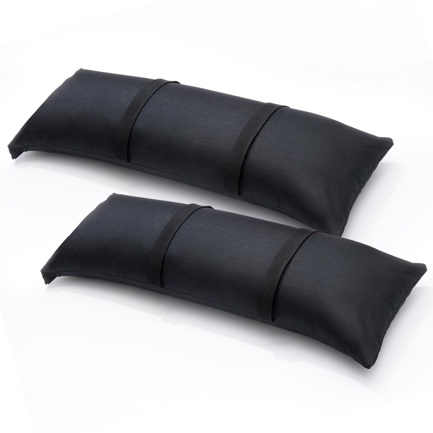Malomke Sand Bags for Weight, 2 x 44 LBS Fillable Black Empty SandBags