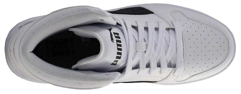 Puma Rebound LayUp High Sneakers - White/Black Size 9