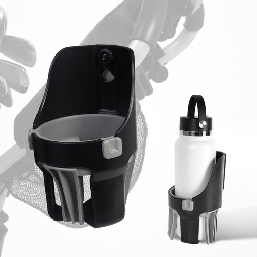 Tributary Brands Golf Push Cart Cup Holder Compatible with Clicgear, Sun Mountain, Bagboy and More. Golf Push Cart Accessories- Large Size