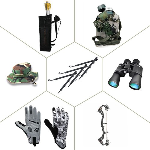 Highwild Tree Stand Folding Bow Hanger Gear Hanger Multi Hanger - Pack of 3
