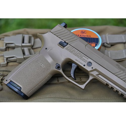 Sig Sauer P320 M17 CO2-Powered .177 Cal Semi-Automatic Air Pistol with 20rd Pellet Magazine Included