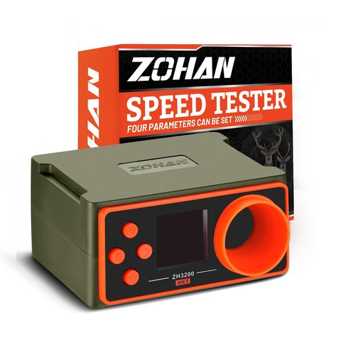 ZOHAN Upgrated Airsoft Chronograph, Airsoft Gun Speed Tester, BBS Paintball Chronograph Shooting, Precise Readings, Simple Set Up, 4 Adjustable Parameters