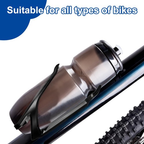 HARFINGTON Bicycle Water Bottle Holder Lightweight Universal Bike Bottle Cages Top Load Cycling Cup Holder for MTB Road Gravel, Purple